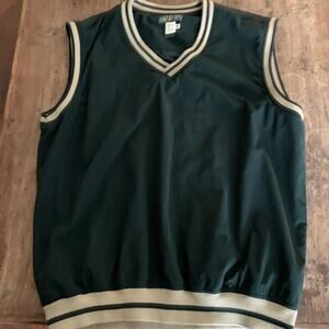 Hunter Green Sporty  V Neck Vest 2XL